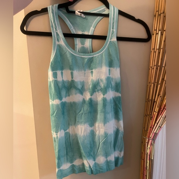Lululemon Swiftly Tech Racerback Tank Top Heathered Tranquil Blue - Picture 3 of 6